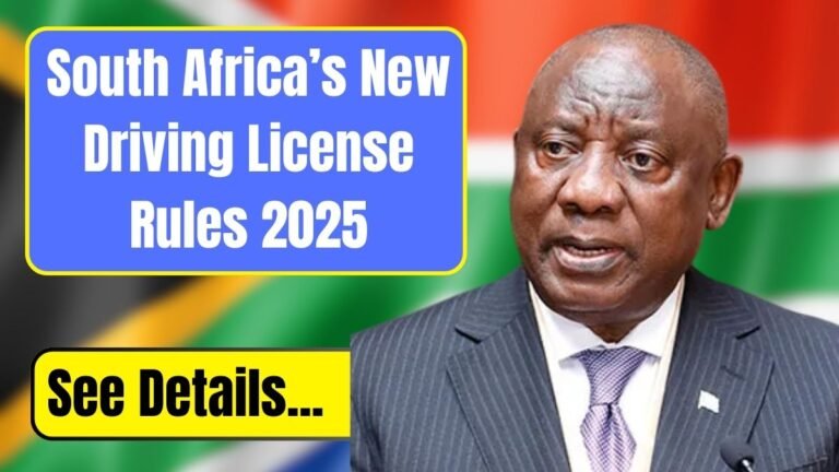 South Africa’s New Driving License Rules 2025